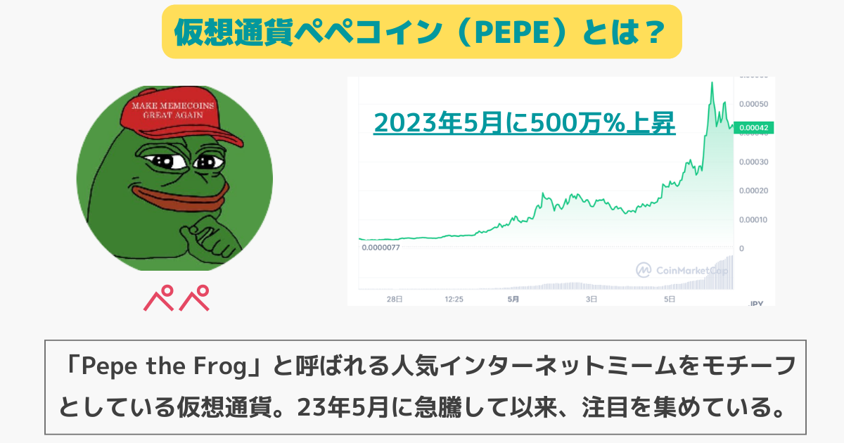 仮想通貨PEPE(ペペコイン)とは？