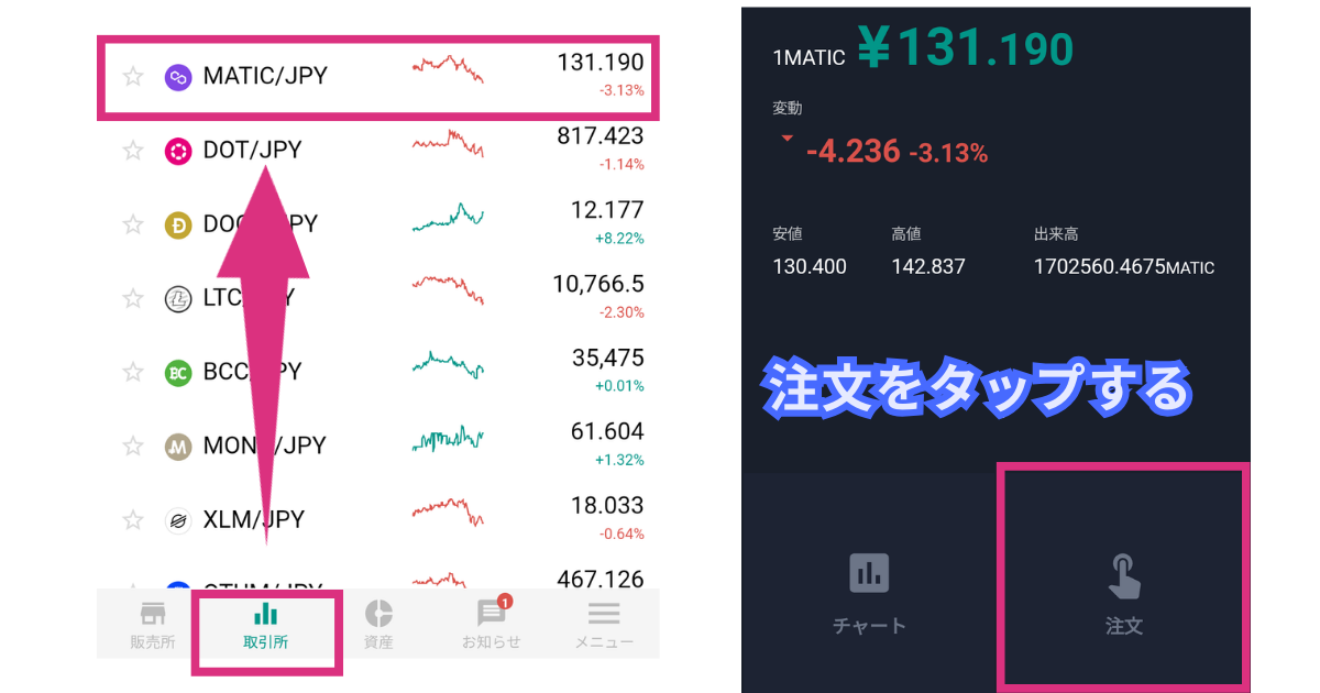 メタマスクのMATICを日本円に換金する方法