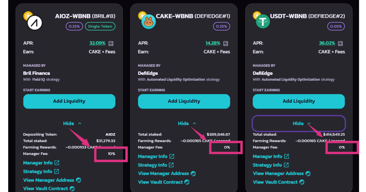 ポジションマネージャーで発生するManager feeとは