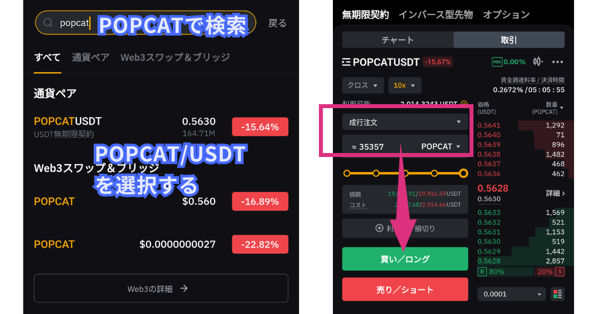 仮想通貨POPCATの買い方