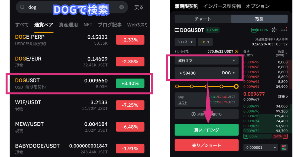 仮想通貨DOG•GO•TO•THE•MOONの買い方