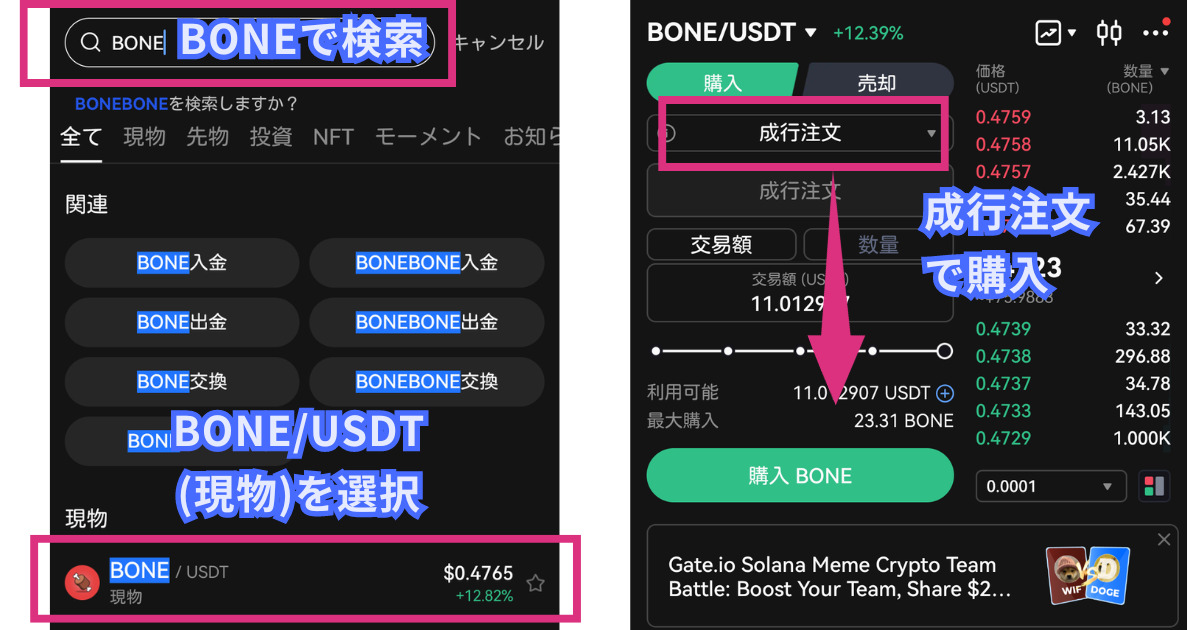 仮想通貨BONEの買い方