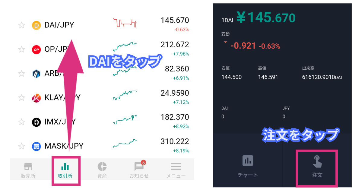 仮想通貨DAIの買い方