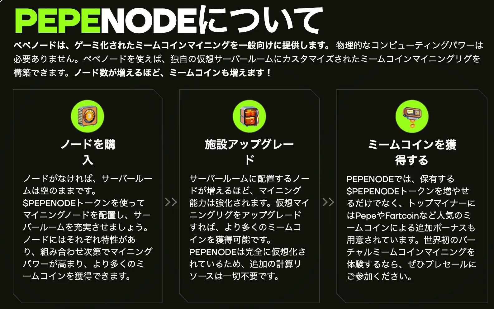 Pepenodeとは？仮想通貨マイニングを簡単にする銘柄がプレセール開始 | ぱんだくりぷと